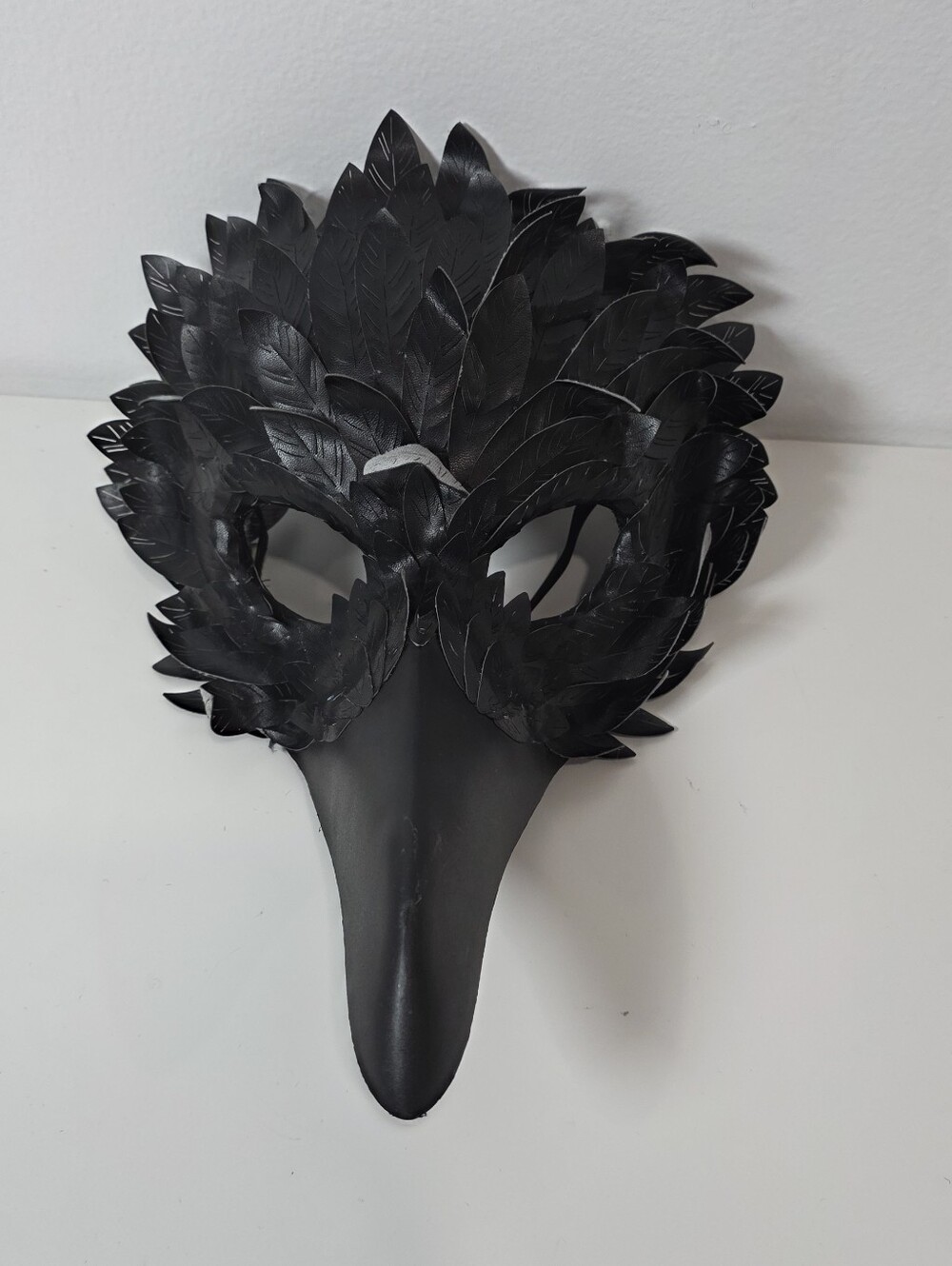 🎃  Raven Mask Black Crow Long Beak Halloween Masque Adult